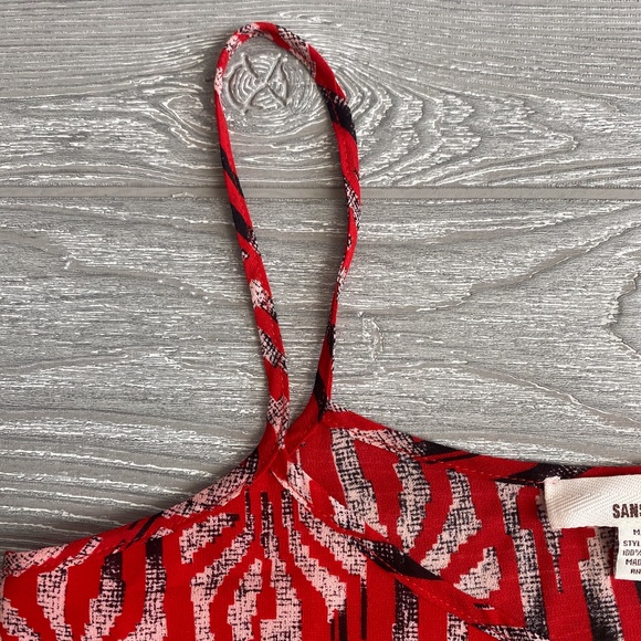 Sans Souci Red Blouse Tank Top - Medium - Picture 4 of 7